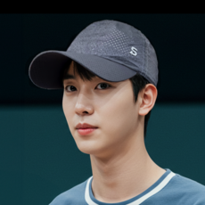 [러너들의 제2의 심장] 에버문 쿨 매쉬 여름모자 남자 스포츠 메쉬 캡모자, 차콜, 1개 차콜