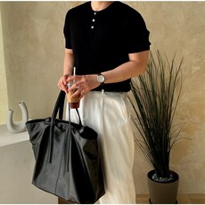 머슬핏 반팔 니트 워셔블 남자 여름 케이블 꽈배기 니트 반팔 4종