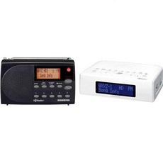 산진 HDR-14 HD 라디오/FM 스테레오/AM 휴대용 라디오 표준형 블랙, 라디오 + 안테나