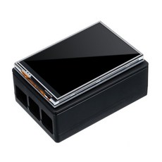 라즈베리 파이 3 컬러 TFT 큰 화면 LCD 디스플레이 3.5 인치 + ABS 케이스 + 터치 펜 LCD 디스플레이 모니, 한개옵션, 03 black