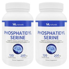 [미국빠른직구] 신제품 마이라이프 내추럴스 포스파티딜세린 200mg, 120정, 2개