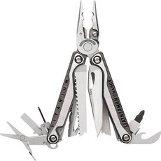 [해외직구]Leatherman Charge+ TTi Multi-Tool with Nylon Sheath with Pockets (Stainless Clamshell Pac, One Color_One Size, 1개, One Color