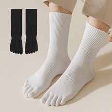 이즈코리아 남녀공용 베이직 발가락양말 장목 4족 세트 무지 발냄새 기능성 양말