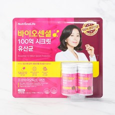 [메가마트]뉴트리원 바이오센셜 100억 시크릿유산균 350mg*30캡슐*2개입, 2개, 30정
