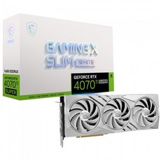  MSI 지포스 RTX 4070 Ti SUPER 게이밍 X 슬림 화이트 D6X 16GB 트라이프로져3 