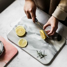 천연대리석 도마 차핑 탬퍼링 플레이트 반죽 베이킹 초콜릿, 4. 그레이 12인치