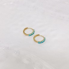 천연터키석귀걸이