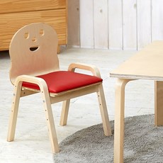 토리 원목 유아 쿠션의자 미니 책상세트 2-7세, 유아 미니 내추럴 책상 / 쿠션의자 파랑+빨강