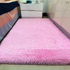거실러그 가을겨울 카페트 거실 식탁보 소녀하트 방 침대옆 베이원도우 다다미 두껍게 매트가능, C01-장모 핑크