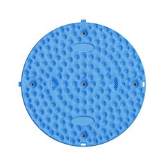 발바닥 지압 매트 35cm, 1개, 블루