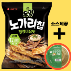 롯데 노가리칩 청양마요맛 오잉 청양 간장 마요 소스 제공, 1봉, 60g