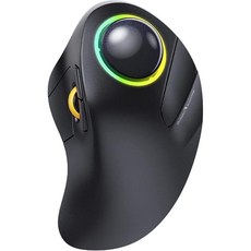  ProtoArc 무선 블루투스 트랙볼 마우스 EM03 인체공학 RGB 롤러볼 충전식 컴퓨터 