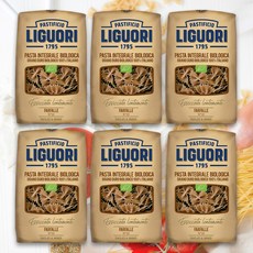 리구오리 유기농 통밀 파르팔레 파스타면, 6개, 500g