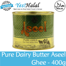 Yes!Global Pure Dairy Butter Aseel Ghee 기버터 퓨어버터 무염버터 퓨어버터 아실지 아실기 버터오일 (400g Halal), 1개, 400g