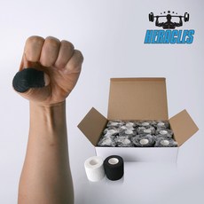 헤라클래스 훅그립 테이프 헬스 크로스핏 특가상품, 블랙 5+1