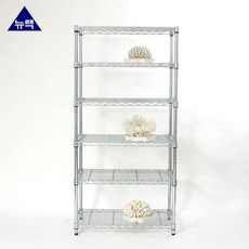 DRW7FA690 베란다 창고 철재행거 주방수납 6단 350x750x1500 철제 정리 장식장 와이어셀프 SB 다용도 메탈랙 조립식 선반 수납장 메탈 펜트리 조립 뉴랙 대 앵글 무볼트 선반/진열대, 두리몰 1