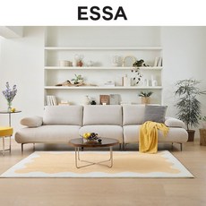 [에싸] 보브 컴팩트 4인 르브와 패브릭 소파, 포레스트그린