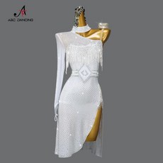 댄스복 여성 상의 무대의상 댄스수술치마 여성라틴댄스상의 새로운 드레스 스탠다드 경기용