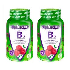 비타퓨전 비타민 B12 1000mcg 140구미 2팩 Vitafusion Vitamin B12 1000mcg