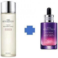 Missha 타임 레볼루션 퍼스트 트리트 에센스 인텐시브 150ml + 나이트 리페어 세럼 50ml, 단일상품