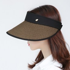 라핑 돌돌이 페이퍼 썬캡 휴대용 자외선차단 여름 여성 밀짚 모자