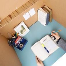 아트박스/페이퍼팝 공부집중 칸막이 상단 선반형&#44; 데스크 파티션, 본품