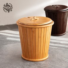 차통 나무 찻통 우드 찻통 차잔류물통 쿵푸차세트 다도 오수통 물통 차쓰레기통 티테이블 차통 폐수통 배수통, 대나무 원래 대나무 색상 - 배럴, 1개