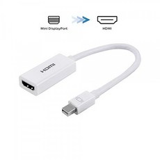 Philips Mini DisplayPort-HDMI 어댑터 단방향 오디오 및 비디오 풀 HD 1080p 4K Ultra HD 슬림 컴팩트 휴, 단일상품