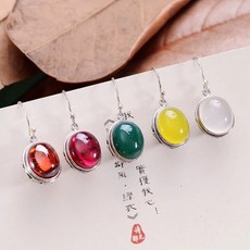 가넷드롭귀걸이