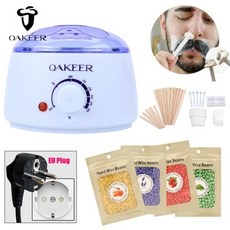 간편 셀프 왁싱 500ml 왁스 히터 제모 담그는 냄비 따뜻한 기계 키트 다리에서 원치 않, 화이트 EU 플러그, 1개