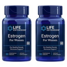 라이프익스텐션 Estrogen for Women 여성용 에스트로겐 30정 2팩, 1개, 1