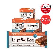 빙그레 더단백 프로틴바 (초코/피넛버터/아몬드쿠키 택)