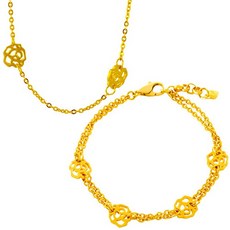 순금장미목걸이