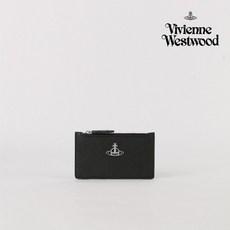 [공식] 비비안웨스트우드 카드지갑 DERBY SLIM BLACK