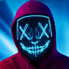 에이런 할로윈 LED 마스크 Halloween mask costumes, 아이스블루, 1개