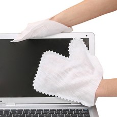 싱글레이드 빨아쓰는 부직포 청소장갑, 엠보싱화이트, 30개