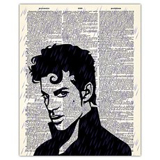 EOM Prince Purple Rain Dictionary Wall Art Print-(8x10) Unframed Picture For Hom - E0964084L46TQF7
