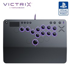 터틀비치 빅트릭스 프로 KO 파이트스틱 PS5/PS4/PC 회색, 1개, 플레이 스테이션