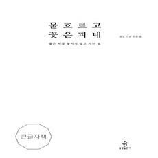 물 흐르고 꽃은 피네 (큰글자책) : 좋은 때를 놓치지 않고 사는 법, 불광출판사, 9788974798888, 금강 저