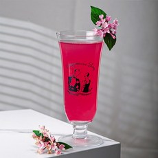 싱가포르 슬링 전용 글라스 350ml 칵테일잔 슬링잔 허리케인 쿨러 칵테일글라스 유리컵, 1개