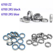 6700 미니어처 고무 도장 딥 그루브 볼 베어링 ABEC 5 2RS 하이 퀄리티 6700ZZ 6700RS 10x15 X4 mm 10 개 50 100, 6700 ZZ, ABEC 1, 50 개, 50개