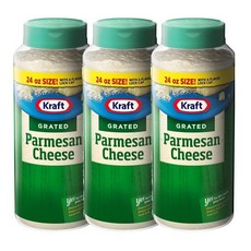 Kraft 100% Grated Parmesan Cheese Shaker 크래프트 100% 강판 파마산 치즈 셰이커, 680g, 3개
