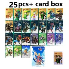 fnc 스위치 카드 25 개/대 Zeldaes 미니 카드 Ntag215 NFC 게임 칩, 02 25pcs mini