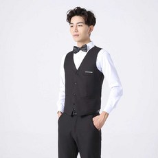 양복조끼 결혼식장 호텔 웨이터 근무복 작업복 유니폼