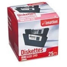 [해외직구]Imation 3.5 플로피 디스켓 IBM 포맷 DS HD 25 개 팩, One Color_One Size