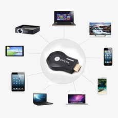 Chromecast Anycast M9 Plus TV 스틱 1080P 무선 WiFi 디스플레이 동글 수신기 Airplay 미러 HDMI 호환 Goo, 한개옵션0