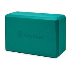 Gaiam Essentials 요가 블록 2팩 & 스트랩 세트 그레이 {상푸번호}, 1 Block, Lush Teal, 1개