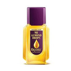 Bajaj Almond Drops 진짜 아몬드 추출물이 함유된 프리미엄 헤어 오일 100ml, 1개