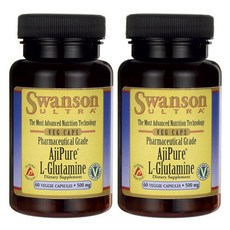 스완슨 울트라 아지퓨어 L-글루타민 500mg 베지 캡슐, 60개입, 2개, 60정