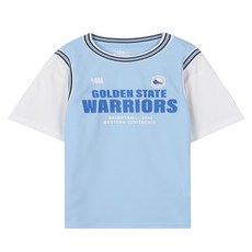 nba키즈 뉴코아 일산점 GSW 팀 레이어드 티셔츠(K242TS160P)라이트블루